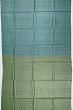 Tussar Vertical Lines Half And Half Green Saree