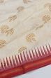 Chanderi Cotton Butta Cream Saree