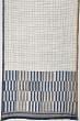 Chanderi Cotton Checks White And Blue Saree