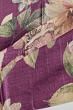 Tussar Floral Printed Purple Saree