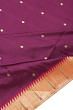 Paithani Silk Butta Purple Saree With Muniya Border