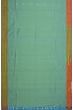 Paithani Silk Butta Dual Tone Green And Blue Saree With Muniya Border