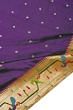 Paithani Silk Butta Violet Saree With Akruthi Border