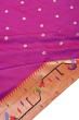 Paithani Silk Butta Purple Saree With Akruthi Border