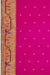 Paithani Silk Butta Rani Pink Saree With Akruthi Border