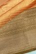 Kanchipuram Silk Brocade Cream Saree