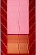 Kanchipuram Silk Vertical Lines Baby Pink Saree