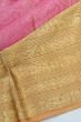 Kanchipuram Silk Brocade Pink Saree