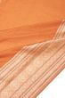 Banarasi Silk Checks Orange Saree