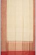 Banarasi Silk Checks Cream Saree