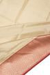 Banarasi Silk Checks Cream Saree