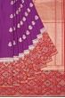 Banarasi Silk Butta Purple Saree