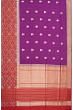 Banarasi Silk Butta Purple Saree