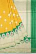 Banarasi Silk Butta Yellow Saree