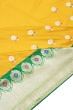 Banarasi Silk Butta Yellow Saree