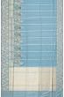 Banarasi Silk Vertical Lines Powder Blue Saree