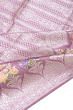 Banarasi Silk Brocade Lilac Saree