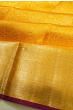 Kanchipuram Silk Brocade Yellow Saree