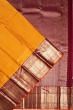 Kanchipuram Silk Brocade Orange Saree