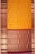 Kanchipuram Silk Brocade Orange Saree