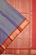 Kanchipuram Silk Checks Dark Blue Saree