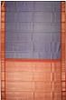 Kanchipuram Silk Checks Dark Blue Saree