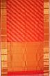 Kanchipuram Silk Leheriya Jaal Red Saree