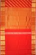 Kanchipuram Silk Leheriya Jaal Red Saree