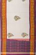 Parsi Gara X Rajkot Patola Silk Ikat Butta White Saree