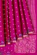 Pure Tussar Butta Rani Pink Saree With Embroidery