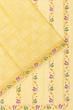 Organza Brocade Yellow Saree Wth Embroidery