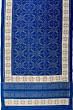 Rajkot Patola Silk Ikat Royal Blue Saree With Embroidery Border