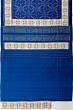 Rajkot Patola Silk Ikat Royal Blue Saree With Embroidery Border