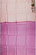 Organza Horizontal Lines Peach Saree