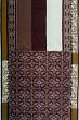 Rajkot Patola Silk Ikat White And Coffee Brown Saree With Embroidery Border