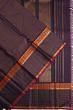 Kanchipuram Silk Checks Deep Purple Saree