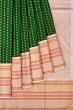 Kanchipuram Silk Butta Dark Green Saree