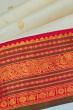 Kanchipuram Silk Butta Cream Saree