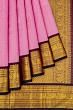 Classic Kanchipuram Silk Oosi Lines Lilac Saree