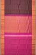 Taranga Kanchi Silk Checks And Butta Purple Saree