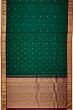 Classic Kanchipuram Silk Butta Bottle Green Saree