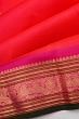 Classic Kanchipuram Silk Butta Dual Tone Pink And Orange Saree