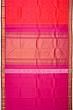 Classic Kanchipuram Silk Butta Dual Tone Pink And Orange Saree