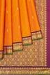 Classic Kanchipuram Silk Butta Mustard Yellow Saree