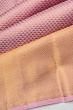 Kanchipuram Silk Brocade Lilac Saree