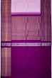 Kanchipuram Silk Checks Pink Saree