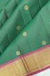 Kanchipuram Silk Butta Dark Green Saree