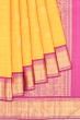 Kanchipuram Silk Butta Yellow Saree