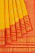 Kanchipuram Silk Butta Yellow Saree