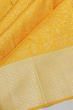 Kanchipuram Silk Brocade Yellow Saree